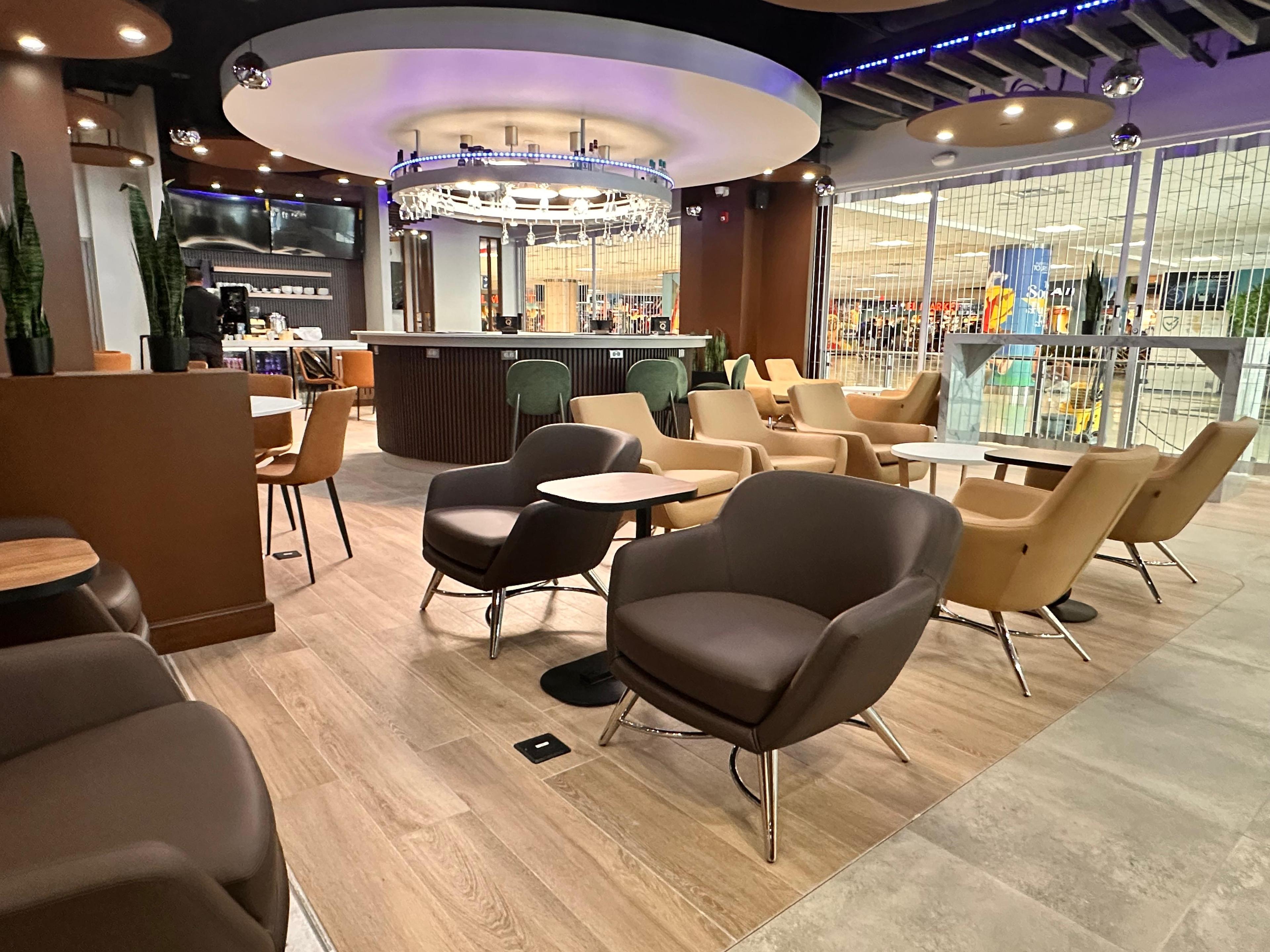 The Lounge San Juan at Terminal B, Luis Muñoz Marín International, Puerto Rico The Lounge San Juan at Terminal B, Luis Muñoz Marín International, Puerto Rico