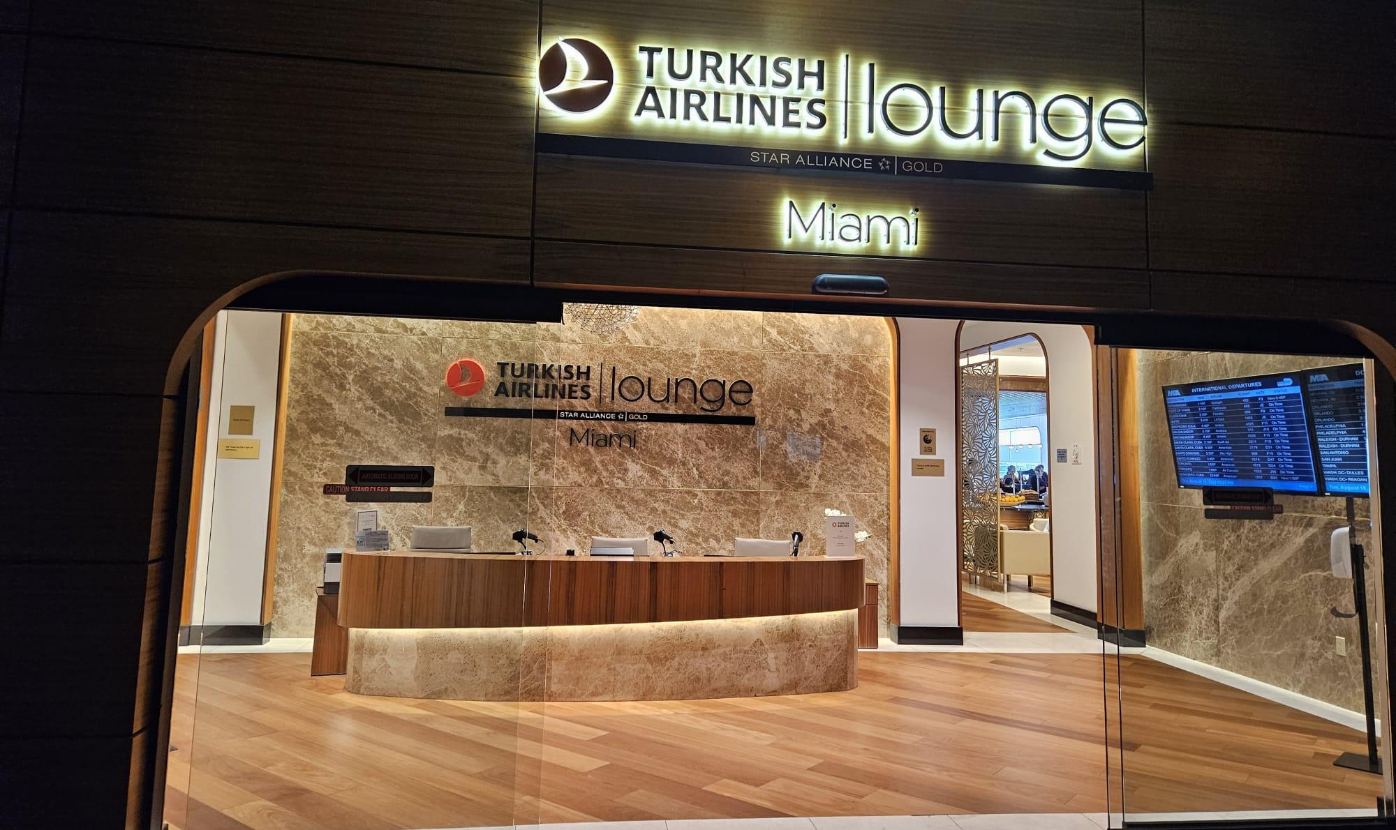 Turkish Airlines Lounge, Miami FL International, USA Turkish Airlines Lounge, Miami FL International, USA