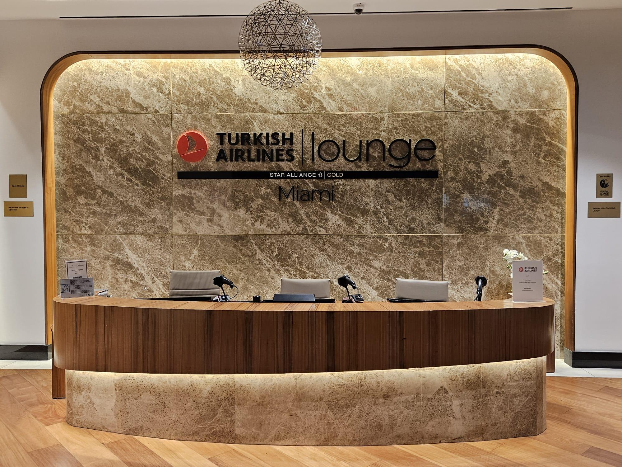 Turkish Airlines Lounge, Miami FL International, USA Turkish Airlines Lounge, Miami FL International, USA