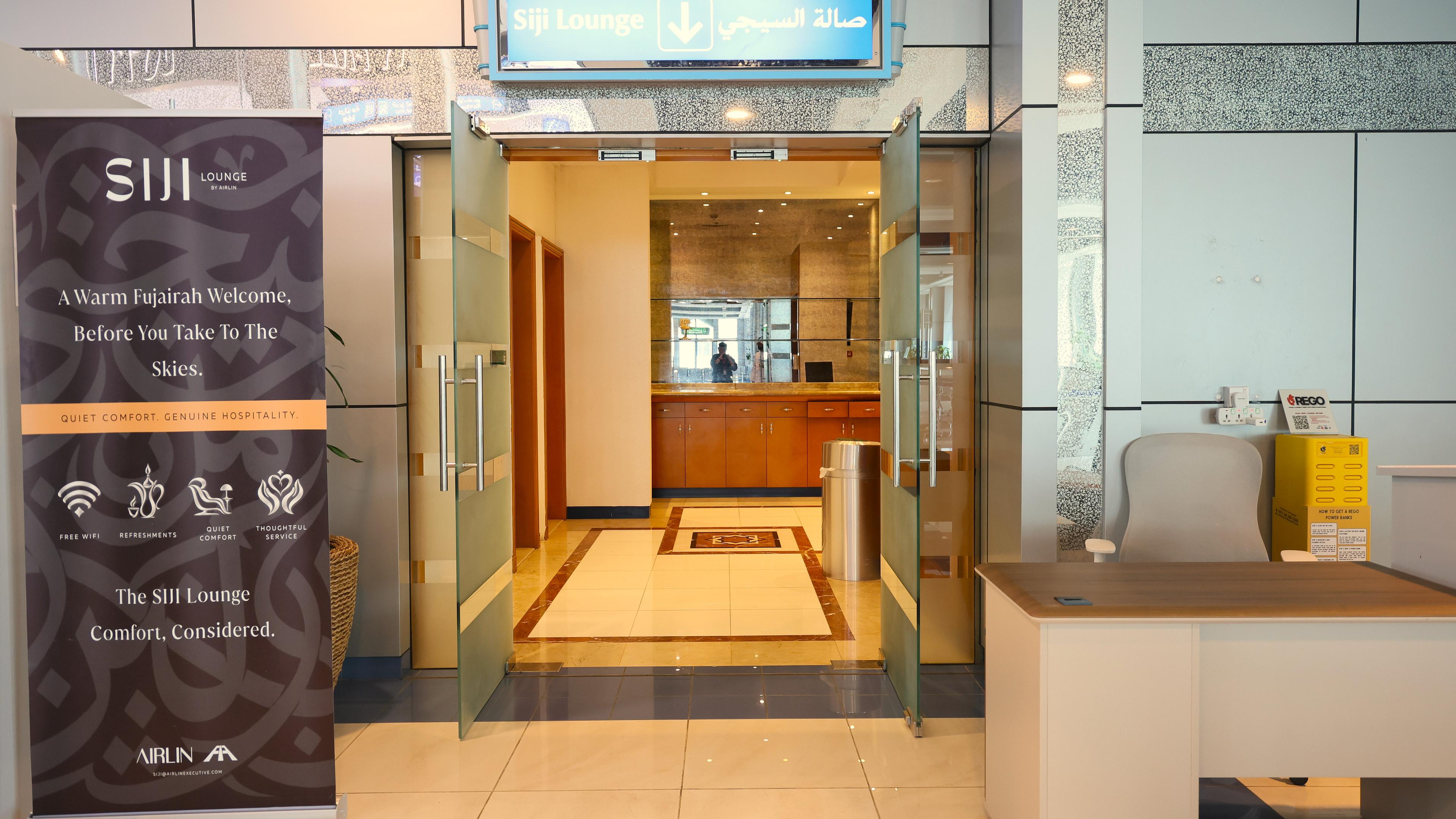SIJI Lounge by Airlin, Fujairah International Airport, United Arab Emirates SIJI Lounge by Airlin, Fujairah International Airport, United Arab Emirates