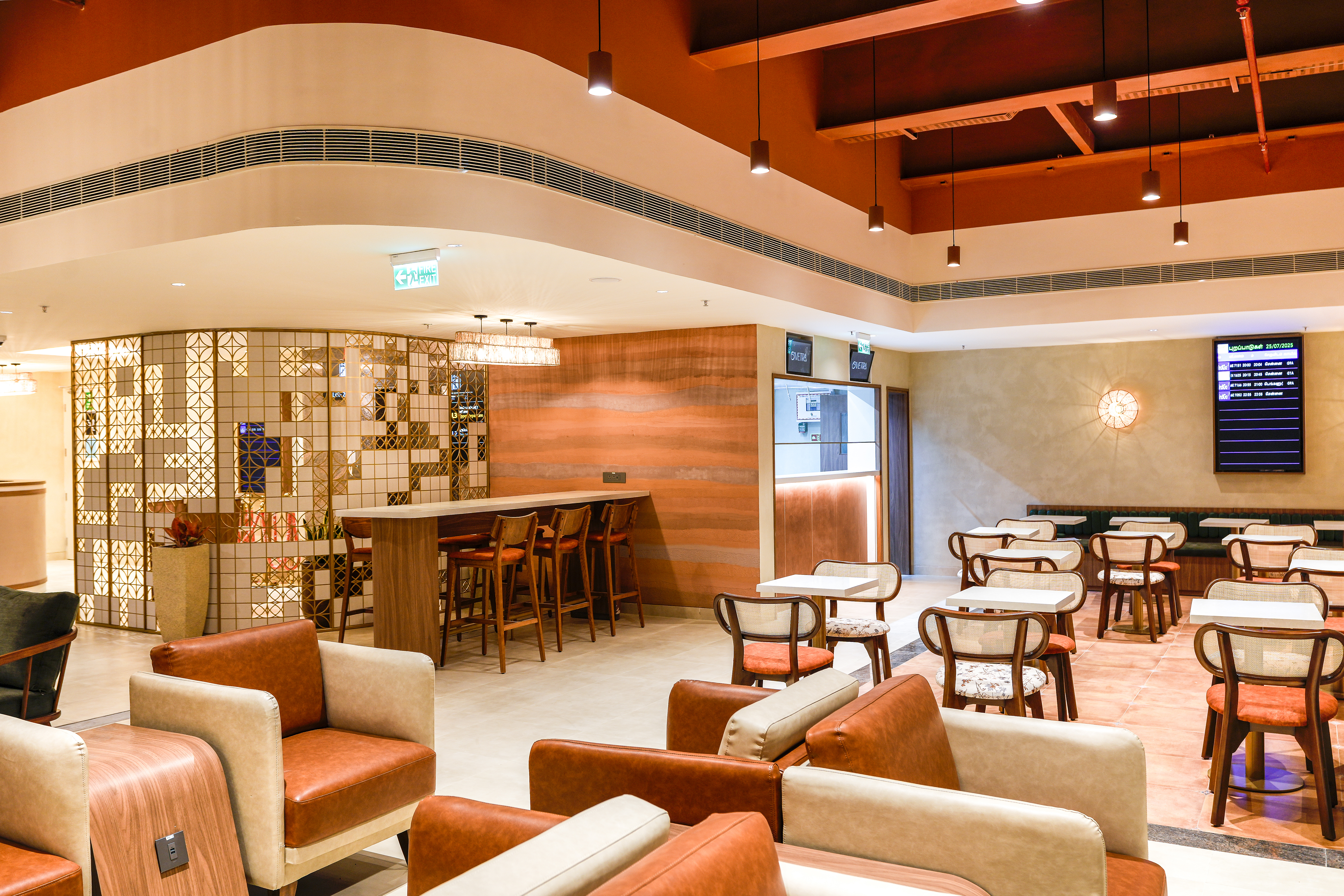 O’Vetra Domestic Departure Lounge, Tiruchirappalli International, India O’Vetra Domestic Departure Lounge, Tiruchirappalli International, India