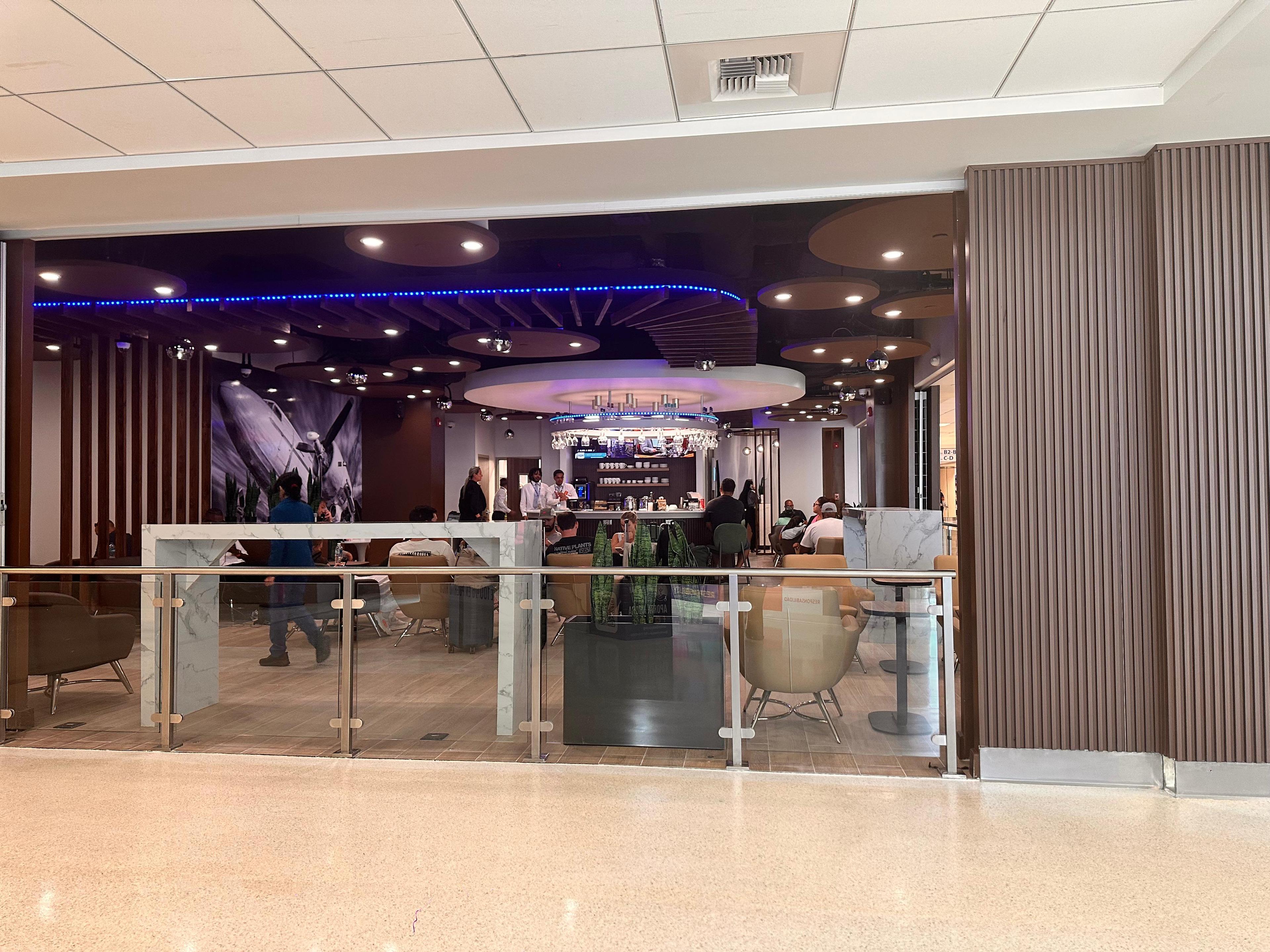 The Lounge San Juan at Terminal B, Luis Muñoz Marín International, Puerto Rico The Lounge San Juan at Terminal B, Luis Muñoz Marín International, Puerto Rico