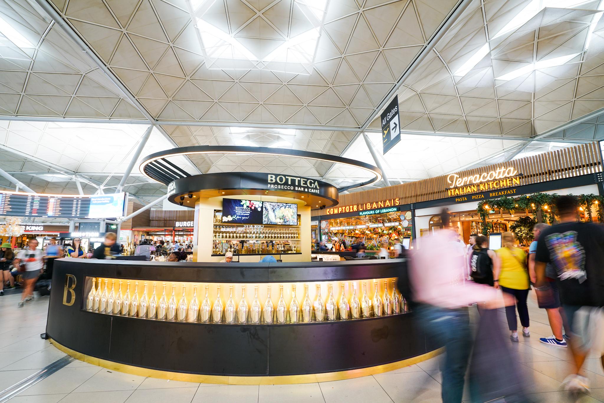 Bottega Prosecco Bar, London Stansted, United Kingdom Bottega Prosecco Bar, London Stansted, United Kingdom
