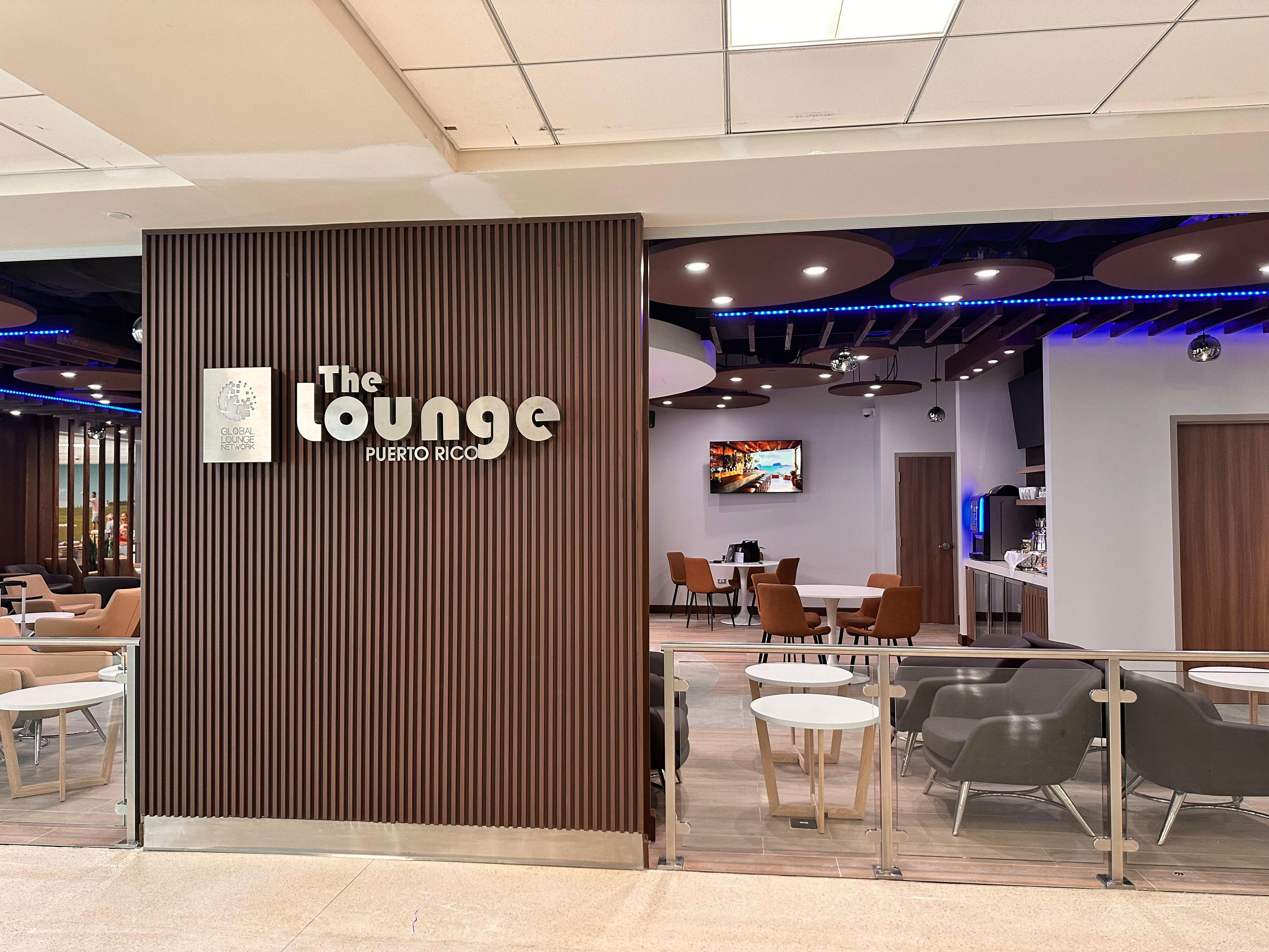The Lounge San Juan at Terminal B, Luis Muñoz Marín International, Puerto Rico The Lounge San Juan at Terminal B, Luis Muñoz Marín International, Puerto Rico